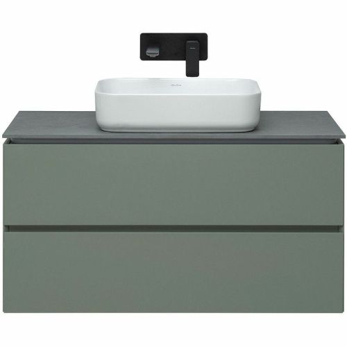 Тумба под раковину Allen Brau Infinity 1.21003.CGM 100х50 подвесная цвет зеленый - фото 2