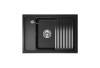 Кухонная мойка Granula Kitchen Space 7305, ЧЁРНЫЙ 75х50 цвет черный поверхность матовая