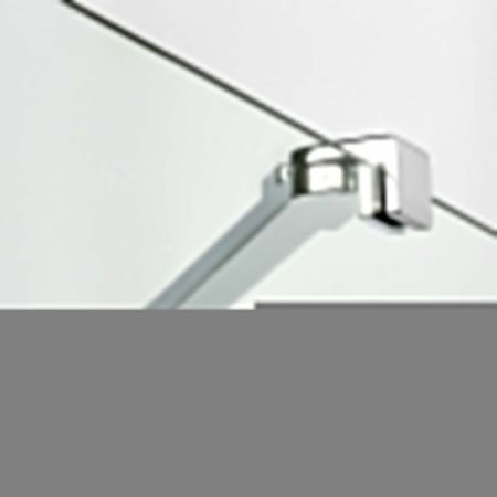 Душевой уголок New Trendy NEW RENOMA Chrome D-0112A/D-0085B 100х80 стекло прозрачное профиль хром без поддона