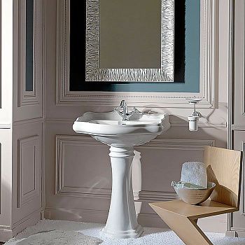 Раковина из сантехнического фарфора Kerasan Retro 104701*1 70х50 подвесная цвет белый 1 отверстие под смеситель