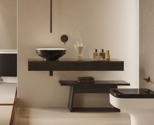 Столешница Vitra Origin 65928 120х50 накладная цвет черный - фото 2