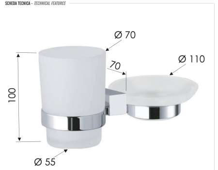 Стакан Remer SQ SQ17CR