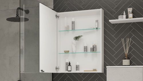 Зеркало-шкаф Velvex KLAUFS zsKLA.60-216 60х80 подвесной цвет белый - фото 4