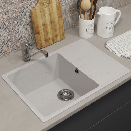 Кухонная мойка Uperwood ECON UPD-506 4910201239 60х40 цвет белый поверхность матовая - фото 2