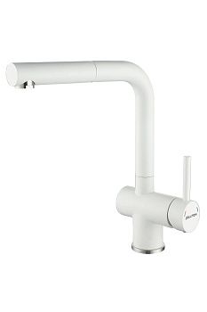 Смеситель для кухни Paulmark DOSSE Do214418-WH на мойку белый