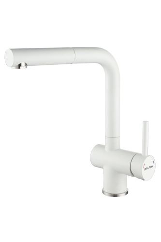 Смеситель для кухни Paulmark DOSSE Do214418-WH на мойку белый