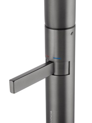 Смеситель для раковины Wonzon & Woghand WW-6068-BGG на столешницу серый - фото 4