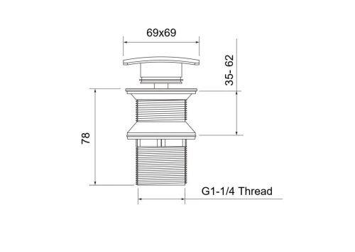 Донный клапан Aquatek AQ6004MB черный - фото 3