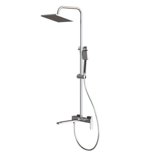 Душевая стойка Knotlor KN-23 настенная цвет хром - фото 2