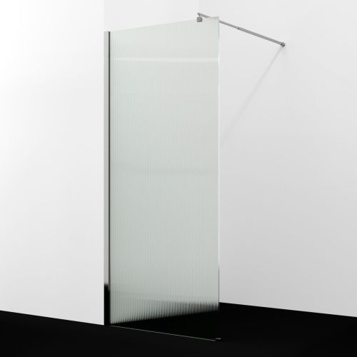 Душевая перегородка Wasserkraft Rur 30W 30W44-FL 100х200 стекло рифленое профиль хром - фото 3