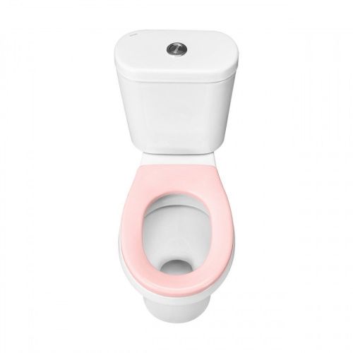 Унитаз-компакт напольный с бачком Santek Каспер 1WH501847 белый/розовый с сиденьем каскадный смыв - фото 3