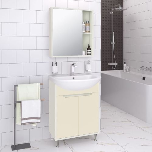 Зеркало-шкаф Runo ЭКО 00-00004682 60х70 подвесной цвет белый - фото 2