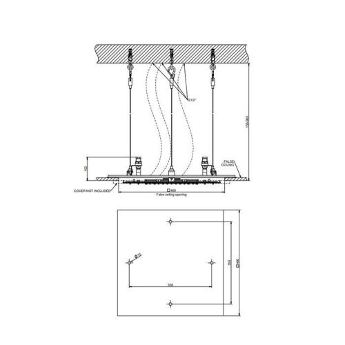 Верхний душ Gessi Minimalistic Shower 57907#238 нержавеющая сталь - фото 2