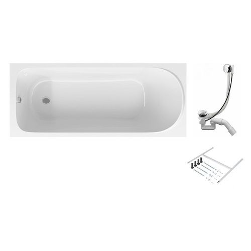 Ванна акриловая Am.Pm Sense W75A-150-070W-KL 150х70 пристенная прямоугольная с каркасом - фото 2