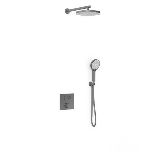 Душевая система Vincea VSFW-4212GM встраиваемая в стену цвет вороненая сталь - фото 2
