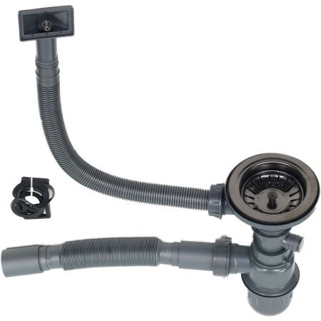 Кухонная мойка Melana ProfLine D5138HB графит 51х38 цвет графит поверхность матовая