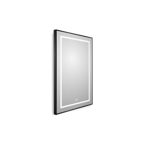 Зеркало с подсветкой BelBagno Kraft SPC-KRAFT-500-800-LED-TCH-WARM-NERO 50х80 подвесное - фото 2