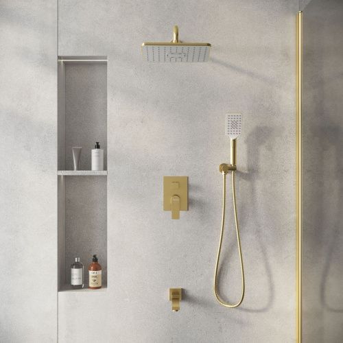 Душевая система Grossman Classic 501.K35.04.320 встраиваемая в стену цвет золото - фото 4