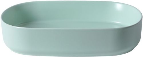 Раковина керамическая Allen Brau Fantasy 4.11022.MT 60х40 накладная цвет зеленый без отверстий под смеситель - фото 2