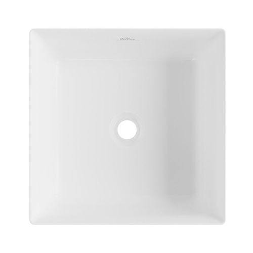 Раковина акриловая Wellsee Pure BY Wellsee 230713000 40х40 напольная цвет белый/черный без отверстий под смеситель - фото 3