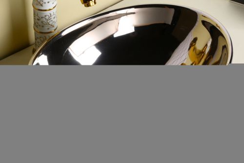 Раковина из сантехнического фарфора Milleau BOUTIQUE MU7007-EGAT 40х30 накладная цвет черный без отверстий под смеситель