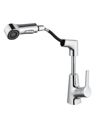 Смеситель Wonzon & Woghand WW-121B108-CR на раковину хром - фото 2