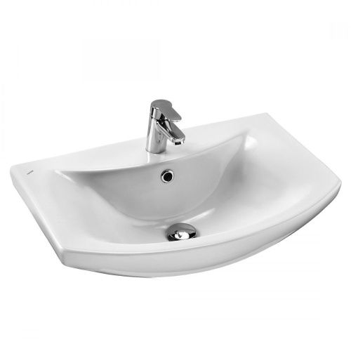 Раковина керамическая Onika Балтика 1WH207775 70х40 накладная цвет белый 1 отверстие под смеситель - фото 2