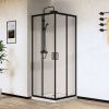 Душевой уголок Vincea City VSS-5CT9010CLB 100х90 стекло прозрачное профиль черный без поддона