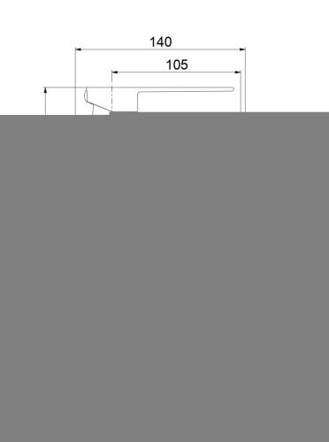 Смеситель Fiore Kube 100CR8536 на биде хром - фото 3