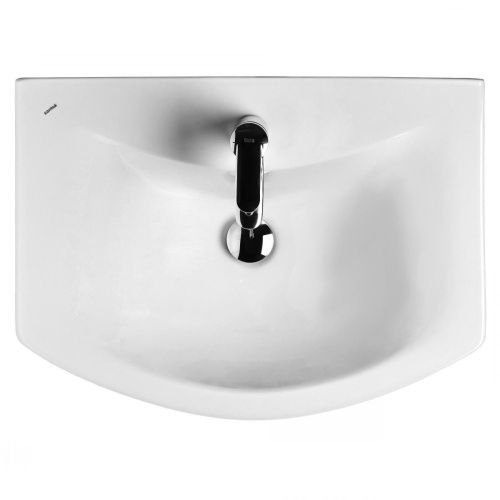 Раковина керамическая Onika Балтика 1WH110246 60х40 накладная цвет белый 1 отверстие под смеситель - фото 3
