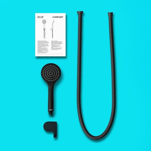 Душевой гарнитур Dorff Comfort D0208000BL настенный черный - фото 5