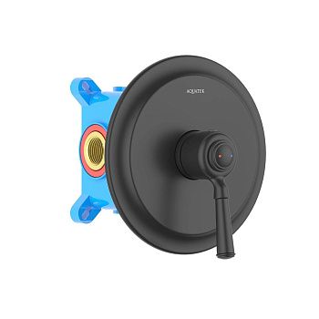 Смеситель для душа Aquatek КЛАССИК AQ1566MB встраиваемый в стену черный