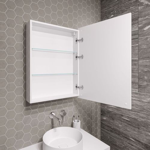 Зеркало-шкаф Grossman Меркадо 206018 60х80 подвесной цвет белый - фото 4