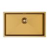 Кухонная мойка Paulmark ALLER 74 UNI PM807444-BG 70х40 цвет золото поверхность брашированная