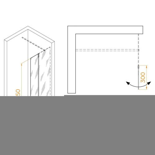 Боковая стенка RGW 352207003-15 30х195 стекло прозрачное профиль белый - фото 2