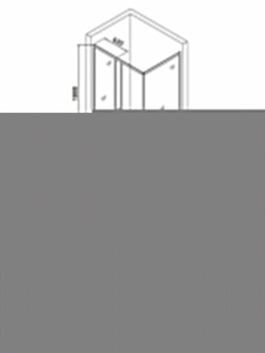 Душевой уголок Orange E23-14090TB 140х90 стекло прозрачное профиль черный без поддона - фото 5