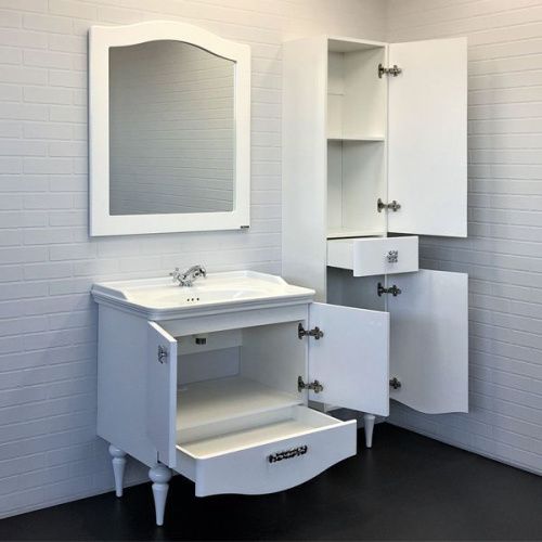 Тумба с раковиной Comforty Монако 00-00006677CF 80х50 напольная цвет белый - фото 5