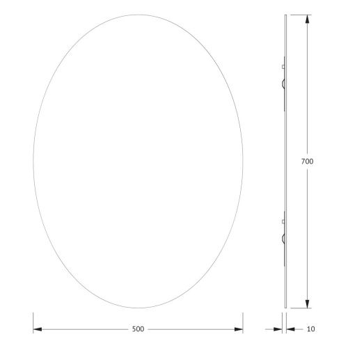 Зеркало Evoform Primary BY 0030 50х70 подвесное - фото 2