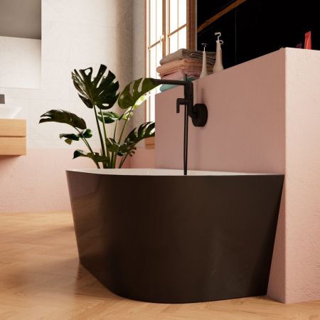 Ванна акриловая Frank 12531 170х80 пристенная овальная с ножками