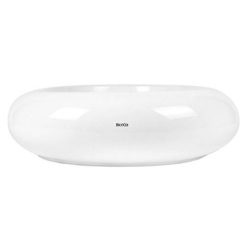 Раковина из сантехнического фарфора Bond Oval S58-640 60х40 накладная цвет белый без отверстий под смеситель - фото 5