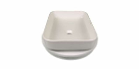 Раковина из сантехнического фарфора Sintesi SIN-LVB-APP-409WM 50х40 накладная цвет белый без отверстий под смеситель