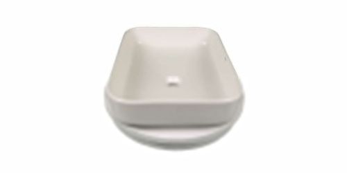 Раковина из сантехнического фарфора Sintesi SIN-LVB-APP-409WM 50х40 накладная цвет белый без отверстий под смеситель - фото 3