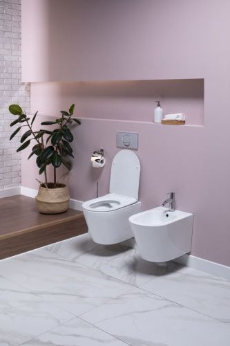 Биде подвесное Aquanet Atago Atago 2.0 B2 цвет белый - фото 5