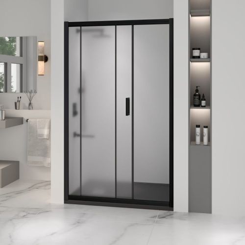 Душевая дверь RGW Passage 350801612-24 120х195 стекло матовое профиль черный - фото 2