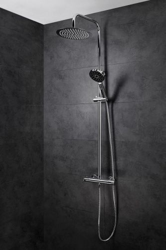 Душевая стойка AQG Nite 20NITR25ESD02 настенная цвет хром - фото 3