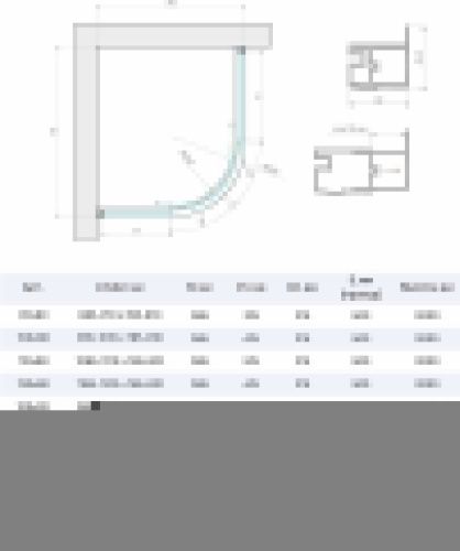 Душевой уголок Vegas-Glass ZS-F TUR+NOVO ZS-F TUR NOVO 120*110 09 crystalvision 120х110 стекло прозрачное профиль золото без поддона - фото 4
