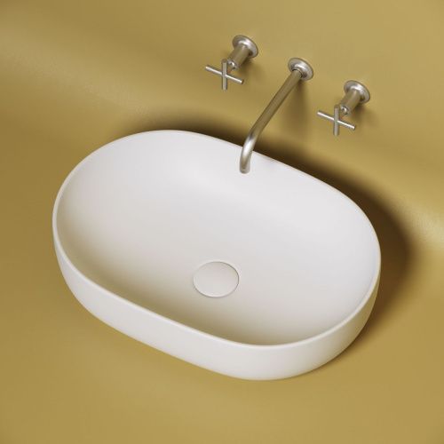 Раковина из сантехнического фарфора Ceramica Nova ELEMENT CN6047MW 60х40 накладная цвет белый без отверстий под смеситель - фото 5