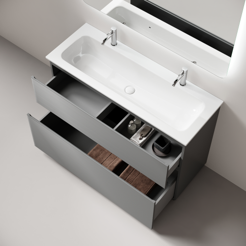 Тумба под раковину Sancos FOLK Floor FL120FES 120х40 напольная цвет серый - фото 3