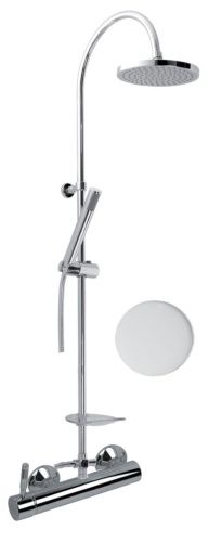 Душевая стойка Webert RI870105740 настенная цвет белый - фото 2