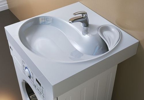 Раковина из искусственного камня Jorno 4627173210348 60х60 накладная цвет белый - фото 3